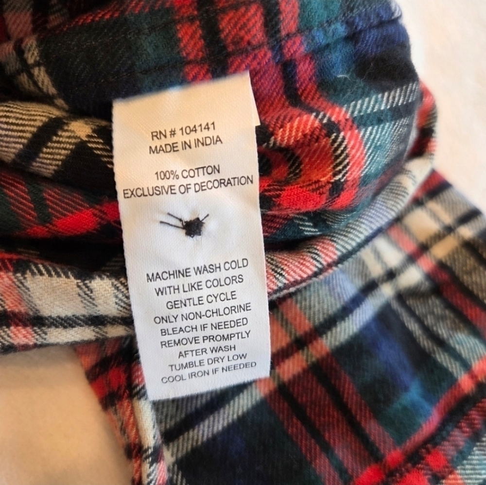 Alpine Design Mens XL Midweight Flannel Red Green Nessie Plaid Shirt New Outdoor - Picture 8 of 9